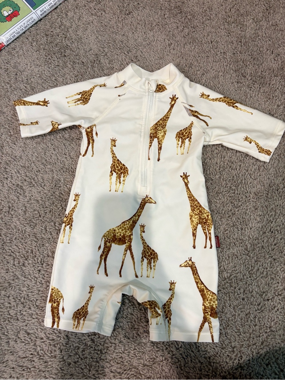 NWOT Milkbarn Giraffe Print One-Piece Swimsuit